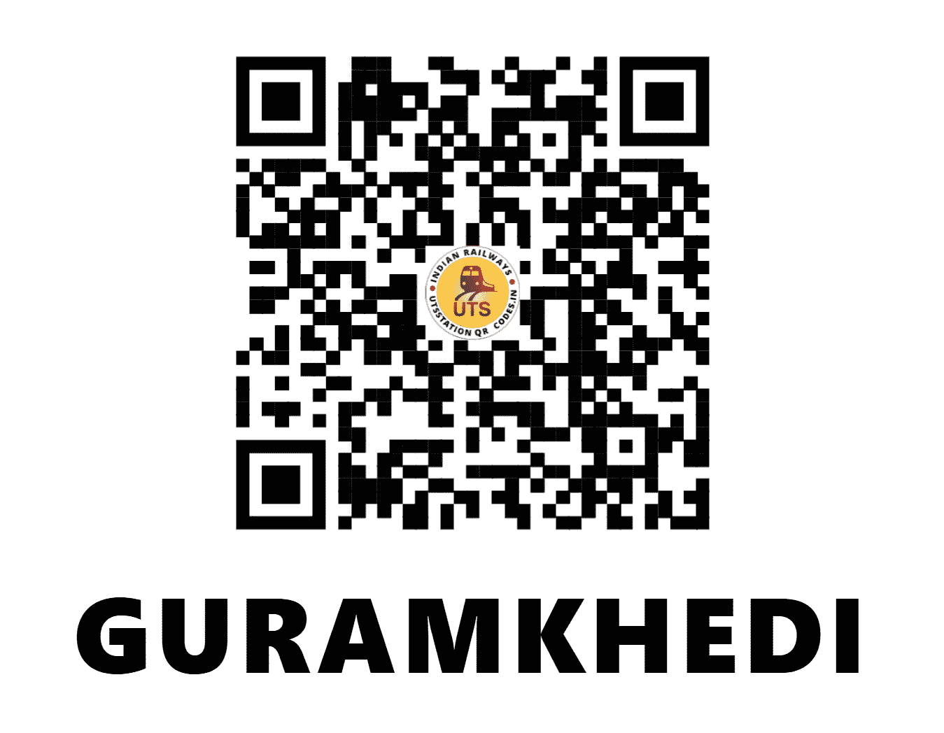 UTS QR Code for GURAMKHEDI - GMD - WC (MADHYA PRADESH)